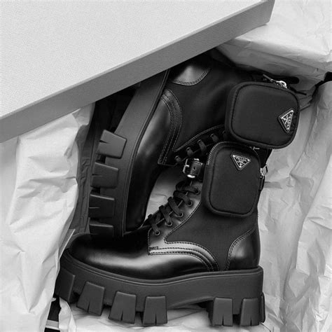 prada combat boots fake|prada chunky heel ankle boots.